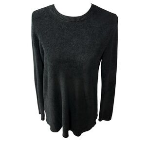 Pure Jill Classic Black Crewneck Sweater